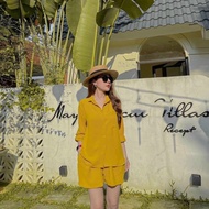 [ Voucher 50k Freeship Max 0 đồng toàn quốc ] SET ÁO SƠ MI ỐNG RỘNG VẢI ĐŨI MIX ĐỒ ĐI CHƠI CỰC SANG.