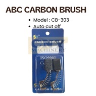 ABC CARBON BRUSH CB-303 AUTO CUT FOR 2107F,4100NH,4101RH,5044KB,5740NB,6304LR,9227C,JR3050T,GA5010 A