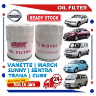 S2U Oil Filter Nissan Vanette March Sunny Sentra Teana Cube O-3153 15208-53J00 15208-53J01 Penapis M