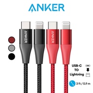 Anker PowerLine+ II USB C to Lightning Cable iPhone Cable 3ft Braided Nylon Fast Charging Cable for 