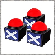 (DGHV) 3Pcs Game Answer Buzzer Game Buzzer Alarm Sound Play Button with Light Trivia Quiz Got Talent