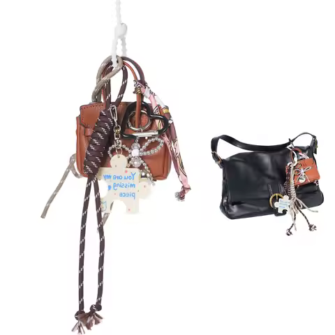 Complicated Bag Pendants Charms Miu Accessories Versatile Bag Pendants, Fashionable Hanging Braid Ro