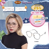 HMK Eyewear Metal Glasses Polygonal Shape Fashionable Slim Light Luxury - KL66025