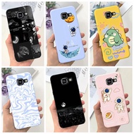 For Samsung A5 2016 Case A510Y A510M Fashion Cute Cat Astronaut Pattern Casing Shockproof Soft Silic