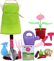 Smithsonian Horticulturist Set by Sophia's | 18 Inch Doll Gardening Set Includes Canvas Apron, Potting Soil, Vegetables, Shears, Spade, Watering Can and More