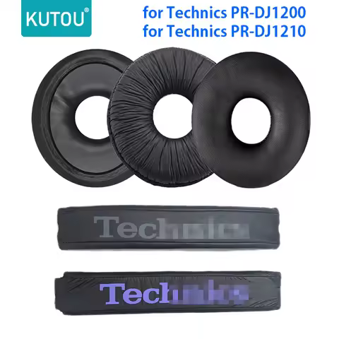 KUTOU Replacement Earpads Cushion for Technics PR-DJ1200 DJ1200 DJ1210 Headphones Foam Ear Pads Cove