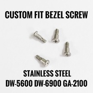 CUSTOM FIT STAINLESS STEEL BEZEL SCREW DW-5600 / 6900 GA-2100