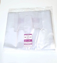 ถุงหูหิ้วไฮโซPEไซส์ใหญ่  ถุงใส่เค้ก 2 ปอนด์ 3 ปอนด์ ไซส์14"×24"และ 15"×22" ตราดีที่หนึ่ง👍🏻 บรรจุ500ก