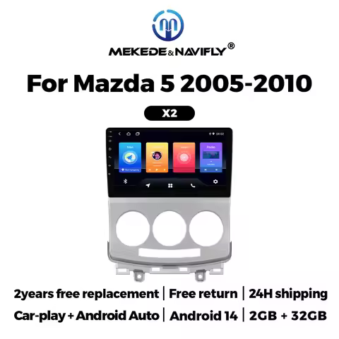 Android 14 Car Radio For Mazda 5 Mazda5 2005-2010 Old Multimedia Video Player Autoradio Wireless Car