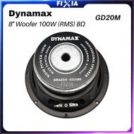 (1pc)  Dynamax GD20M 8" 100W 8Ω Woofer Karaoke Speaker Unit 8 Inch 100 Watt 8 Ohm GD-20M FIXIA