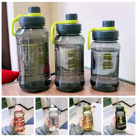 Plastic Sport Bottle Fitness Water Bottle Leakproof Water Bottle 600ml/800ml/1000ml High Temperature