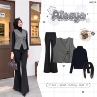 Fairylooks - 4in1 Set Outfit Modern HijabWanita Hangout Elegant One Set Dresswell (Aleeya Vest - Man