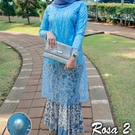 set kebaya tunik mutiara payet