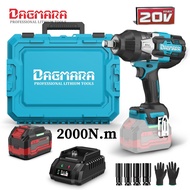 DAGMARA DIW01-2000 1/2" Sq Lithium-Ion Brushless Cordless High Torque Drive Utility Impact Wrench 20