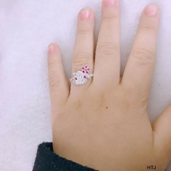 Children's cat rings - kitty cat rings for children of all sizes, all sizes - silver material -g65