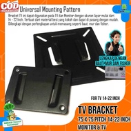 TV Bracket Metal 75 x 75 Pitch untuk 14-22 Inch Monitor &amp; TV