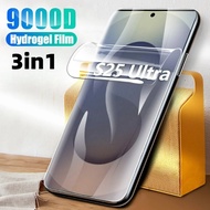 3in1 HD Soft Hydrogel Film + Carbon Fiber Back Film For Samsung Galaxy S26 S25 Ultra Plus Phone Scre