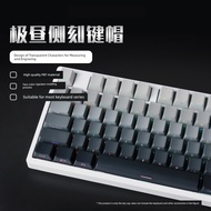 keycaps Polar Daylight Side Engraved Keycap Gradient Transparent PBT Suitable Mechanical Keyboard Ta