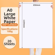 Large White Paper A0 Size 80g Thin Paper for Drawing and Photography