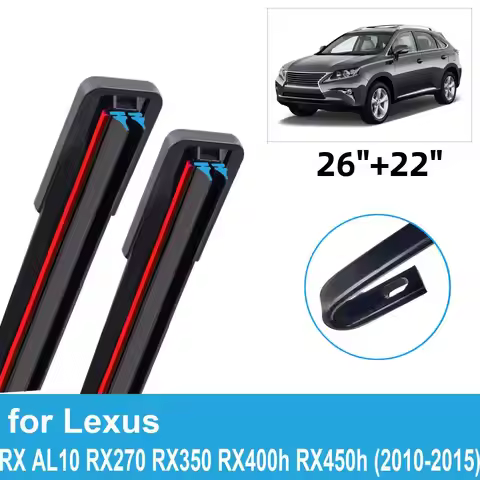 2PCS Car Wiper Blades for 2010-2015 Lexus RX AL10 RX270 RX350 RX400h RX450h Front Double Rubber Car 