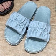 PTT Sandal Slop Wanita Karet Jelly Korea Motif Serut 6697 Sendal Kokop Motif  Karet Elastis Balance 