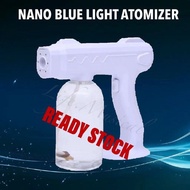 ◊☌READY STOCK 800ML Wireless Nano Spray Gun Blue Light Nano Steam Atomizing fogg Disinfection