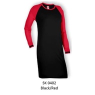 Tshirt Muslimah Oren Sport - Black/Red