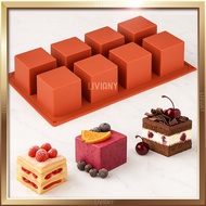 Silicone Mold Mousse Cake Square Box Cube 8 Cavity