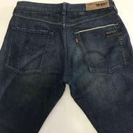 近新美品 Levi's X Fenom X Fragment Disco 重磅水洗 刺繡閃電 黑水鑽雕花 藍牛王 W34 207