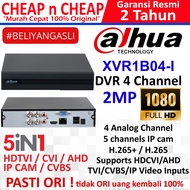 Dahua XVR1B04-I 4 Channel 2MP DVR - 4CH Analog CCTV