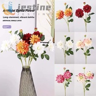 JESTINE Simulation Big Dahlia, Realistic Plant Artificial Dahlia Flower, Vase Decor Handmade Colorfu