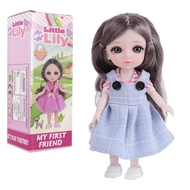 6" BJD Dolls,Samll Princess Doll, 16cm Grey Eyes Ball Jointed Dolls Grey Eyes with Pups,Beautiful Gi