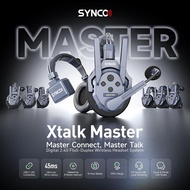 SYNCO Xtalk Master Wireless Intercom Headset System 2.4G Range 500m Ulta Low Latency AB Grouping