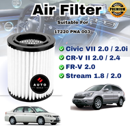 Air Filter Honda CRV RD4 S9A 2.0 ("01~04) Stream S7C RN1 RN3 2.0 (00~06) Civic S5B ES 2.0 Ferio 2.0 
