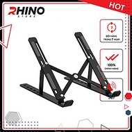 Giá đỡ Laptop, cho macbook, cho ipad tản nhiệt Rhino KL101, kệ đỡ máy tính nhôm gấp gọn, tặng túi đự