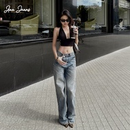 Quần Jean Nữ Ống Rộng Classic Aaa Jeans