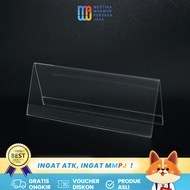 PacAsia Acrylic Transparent Nameplate Professional Table Display & Label/ 8x8x30cm 5839513