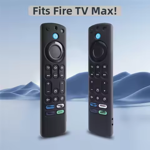 Silicone Remote Control Cover for Fire TV 4K stick max Remote with Lanyard Remote Case Anti-drop Dus