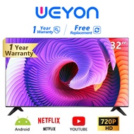 สมาร์ททีวี Smart TV ขนาด 32 นิ้ว LED Andriod ภาพสวย คมชัด ดู Netfilx youtube ได้ครบทุพแอพ ระบบลำโพงคู่ ภาพสวยคมชัด