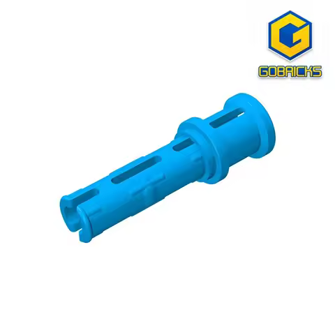 Gobricks GDS-923 Technical,Pin 3L with Friction Ridges Lengthwise and Stop Bush compatible with 3205