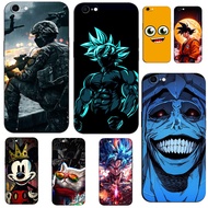 Case For iphone 6 plus 6s plus Cover shockproof Protective Tpu Soft Silicone Black Tpu Case cute cat warrior anime cartoon tiger