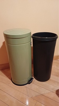 英國Next 30L 圓形軟關閉腳踏垃圾桶連可移除內桶 (全新) Next UK Sage Green 30L Soft Close Pedal Bin with Inner Bucket (Bran
