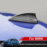 1pcs For BMW F22 G22 G05 G20 F10 F11 E90 E80 F16 G30 Car Carbon Fiber pattern Shark Fin Cover Trim A