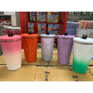 Indihe insulated stainless steel straw glass thermos 600 ml glass shape heat resistant 12 hours unde