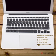 Harry Potter Happines Quote Sticker - Happines Quote Sticker for Mac Asus Acer laptops