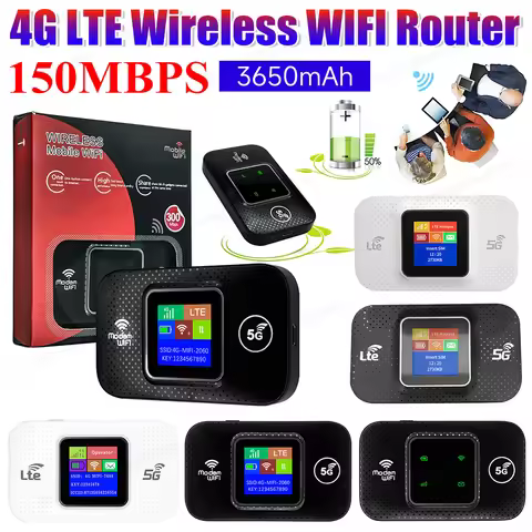 4G LTE 150Mbps Portable WiFi Mobile Pocket WiFi Router USB WiFi Hotspot 4G SIM Router 4G LTE Router 