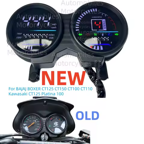 For BAJAJ CT125 CT150 CT100 CT110 Kawasaki CT125 Digital Meter LED Speedometer Motorcycle Instrument