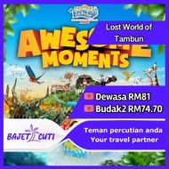 [PM KAMI UTK PROMO 10% OFF]  Lost World of Tambun Themepark tiket + Hotspring 1 Day Combo Ticket Open Date