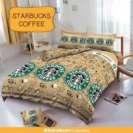Terbaru! Sprei D'luxe Kintakun ukuran 180 x 200 - Starbucks Coffee