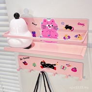 Seasoning Magnetic Wall-Mounted Perforation-Free Kitchen Suction Cute Sticker Storage Cat Cartoon Sh